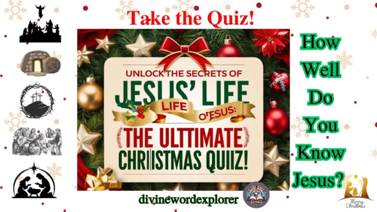 Unlock the Secrets of Jesus' Life the Ultimate bible quiz