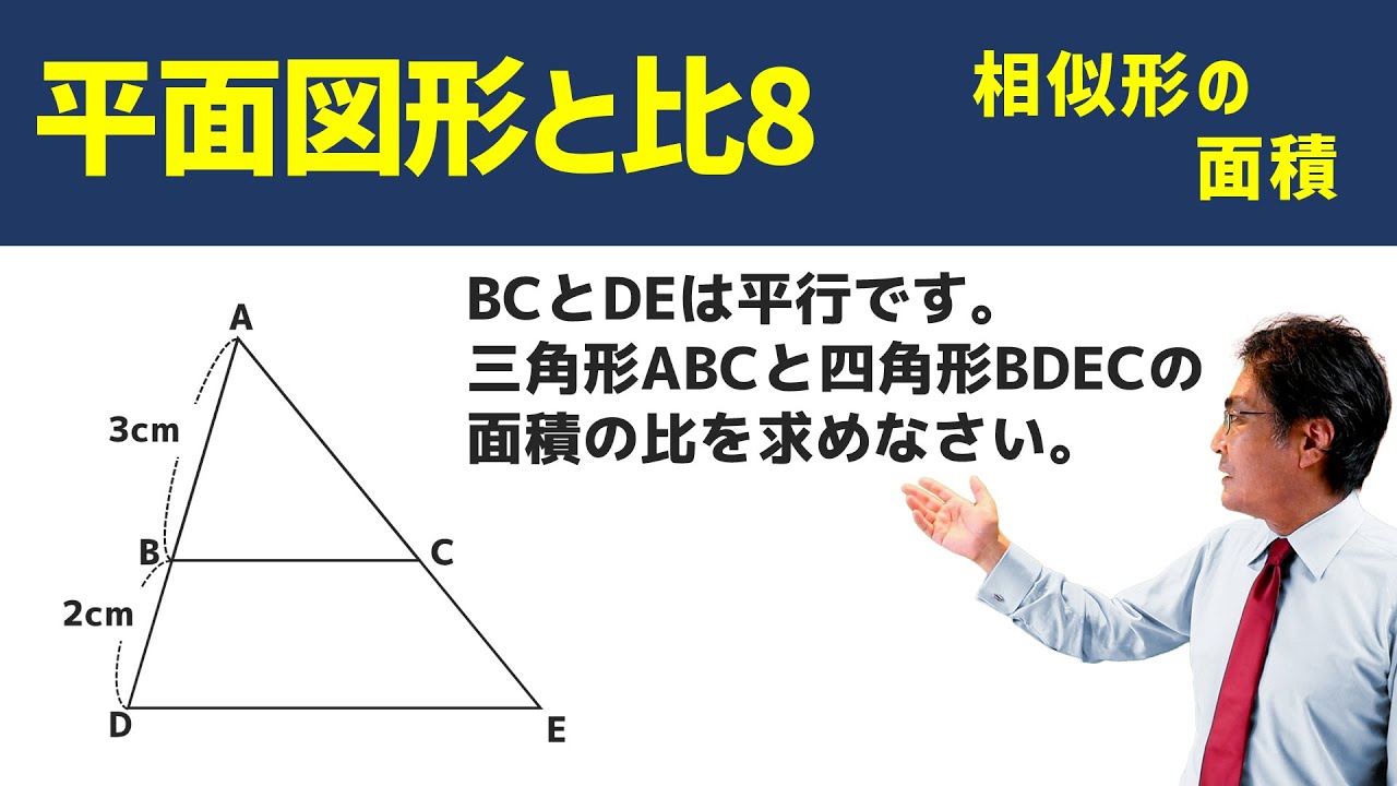 相似形の面積【中学受験　算数】（平面図形と比8基本編)
