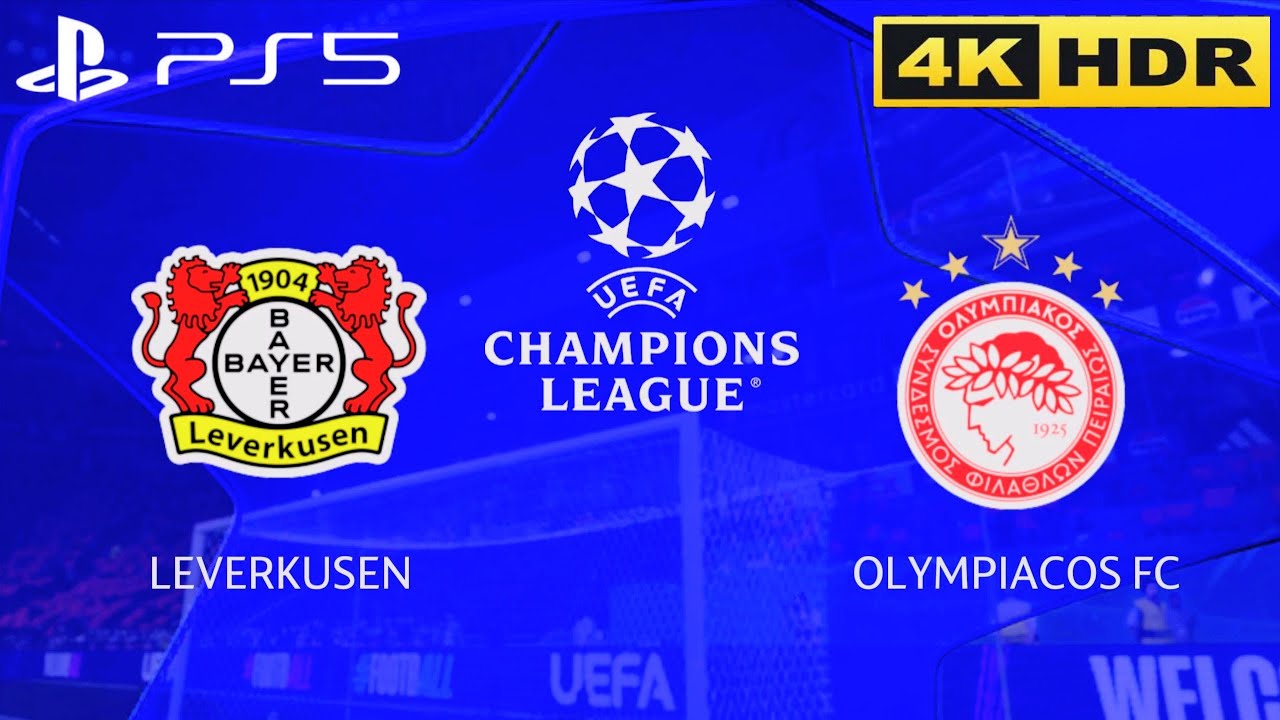 Bayer Leverkusen vs Olympiakos | FC26 PS5 4K | UEFA CHAMPIONS LEAGUE | Playoffs 2nd Leg