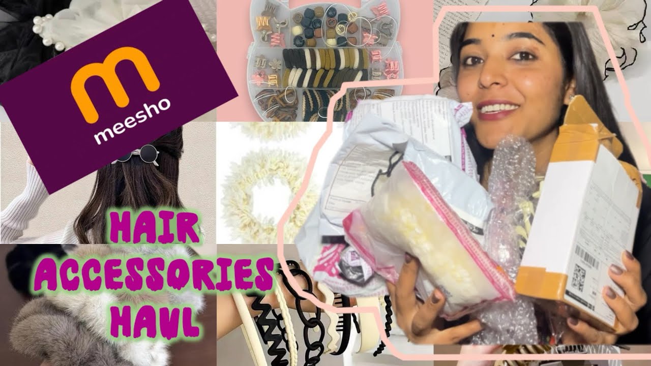 Meesho ​⁠haul cute hair accessories @pavithraskitchen-r3k @AnupallaviG