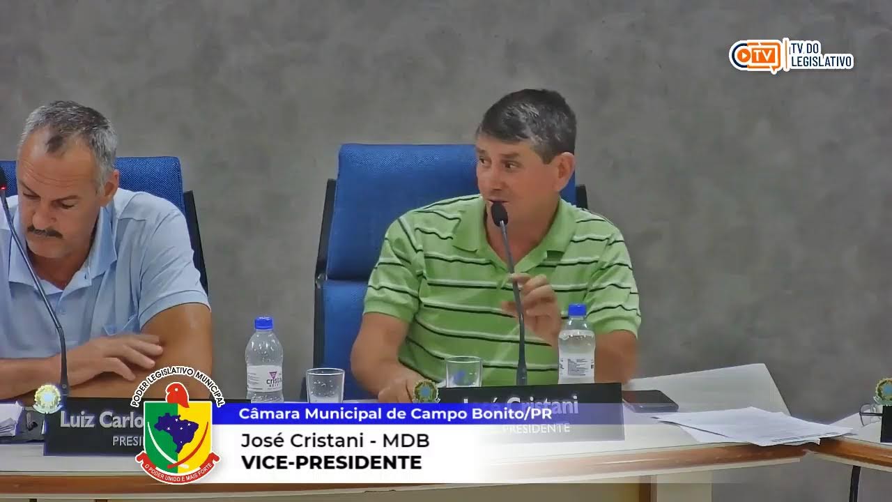 SESSÃO ORDINÁRIA 16/03/2026 TV CAMARA CAMPO BONITO