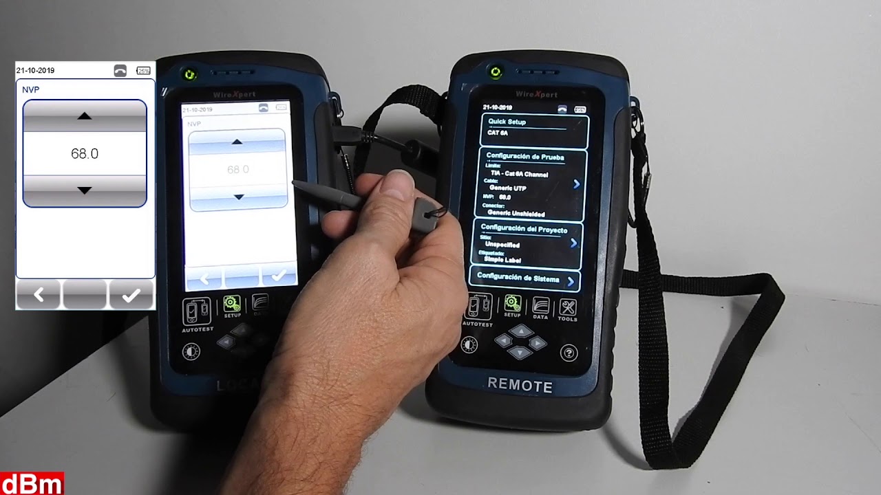 Certificador WireXpert: configuración y puesta en marcha