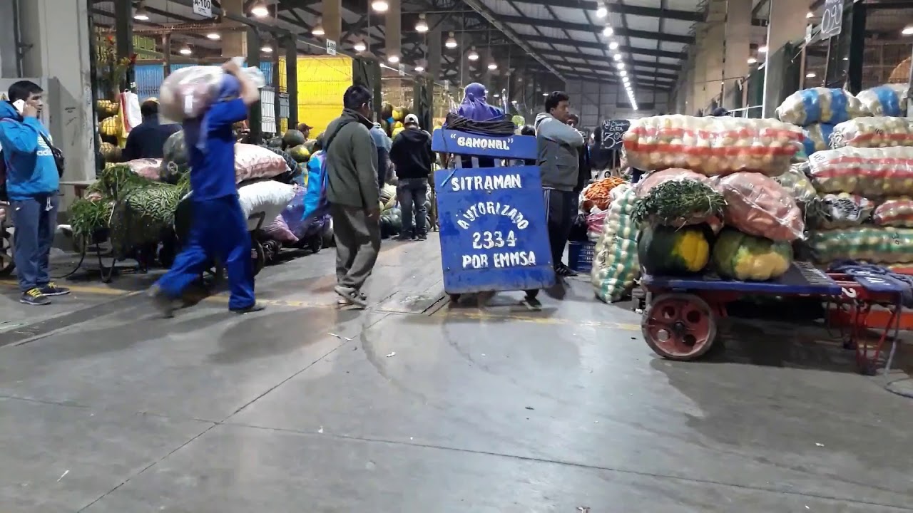 Los estibadores del Mercado Mayorista Santa Anita