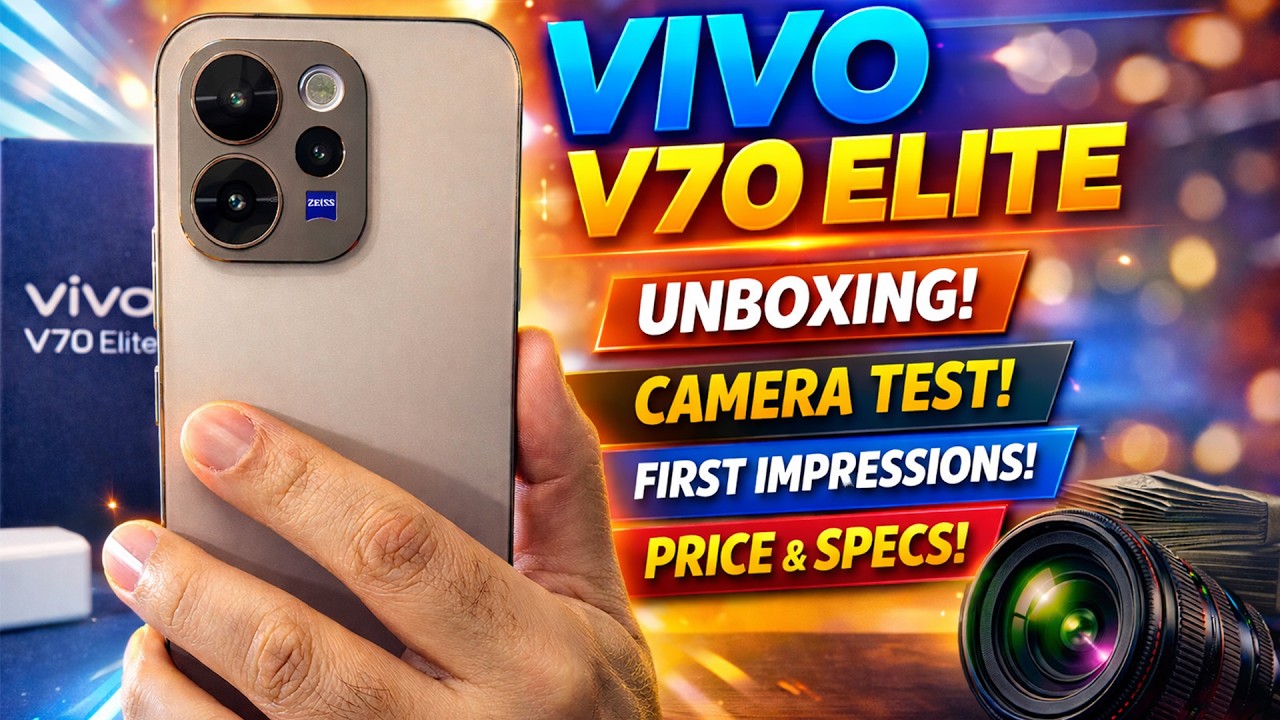 Vivo V70 Elite - Unboxing, First Impressions, Camera Test, Price, Tech Specs and more.