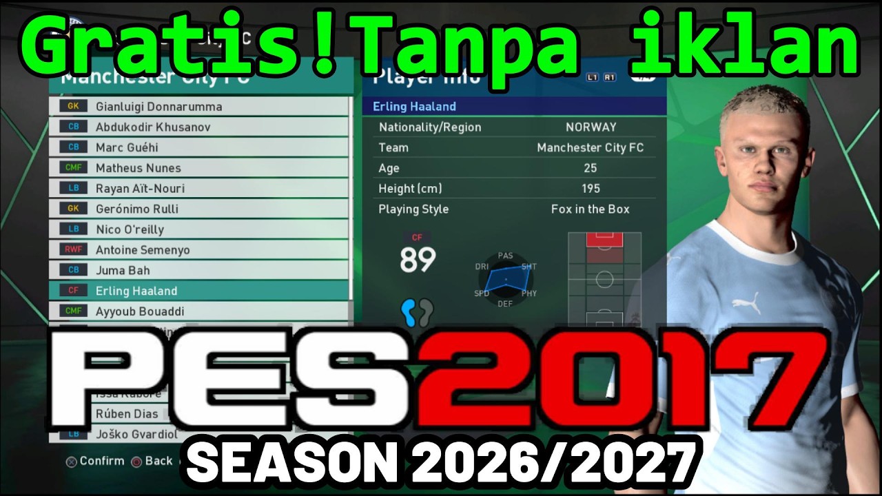 PES 2017 PATCH SEASON 2026/2027