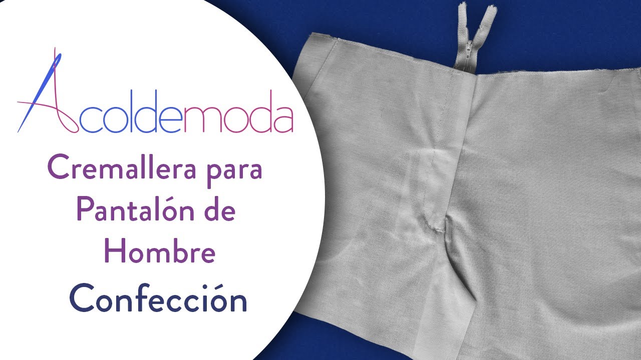 Cómo coser una CREMALLERA PARA PANTALÓN DE HOMBRE- DIY