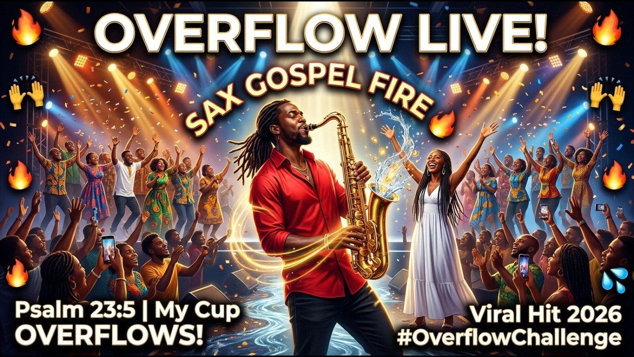 OVERFLOW (Live Praise Explosion) | Viral Afro-Gospel Sax Worship Hit 2026!