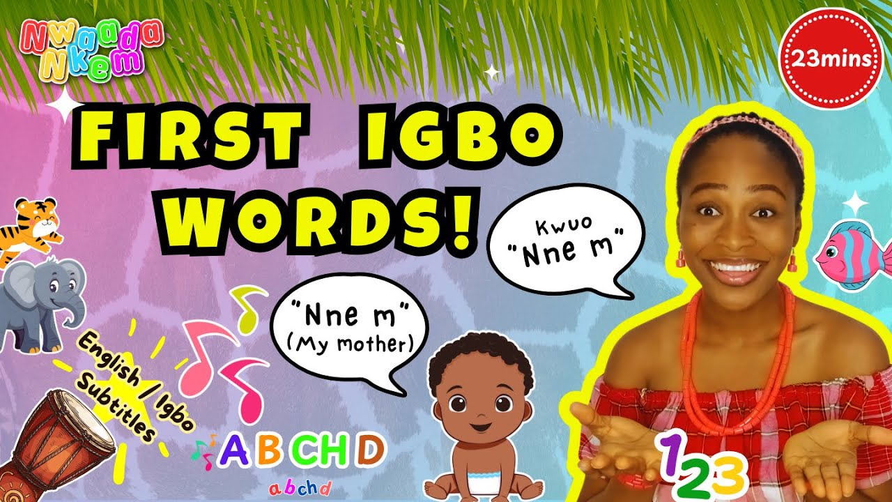👶🏾 Baby First Igbo Words with SUBTITLES, Family Rhymes, Songs 🎶 + More Fun  #LearnIgbo #igboforkids