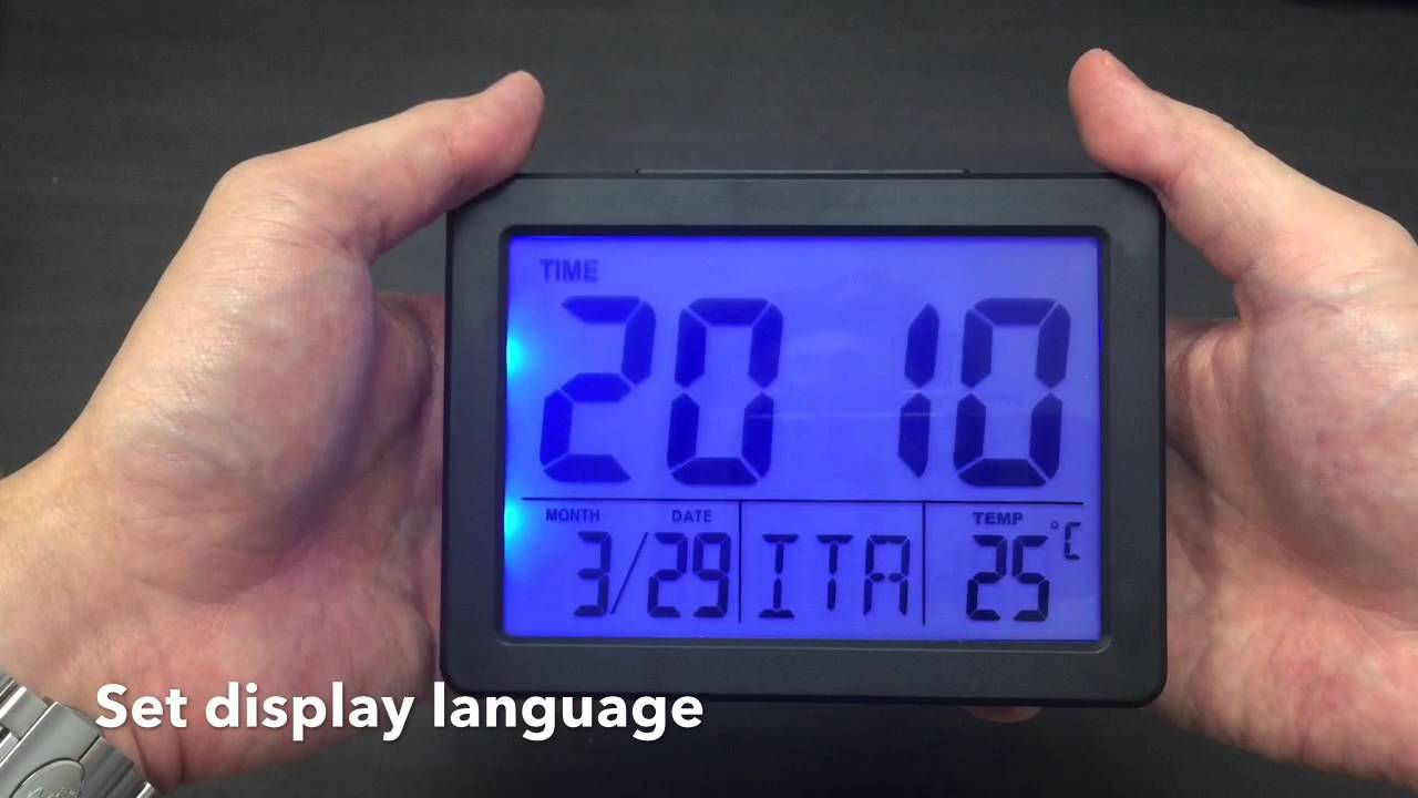 JCC Vibration Sensor Sound Control LCD Backlight Alarm Clock Unboxing And Review - 2619
