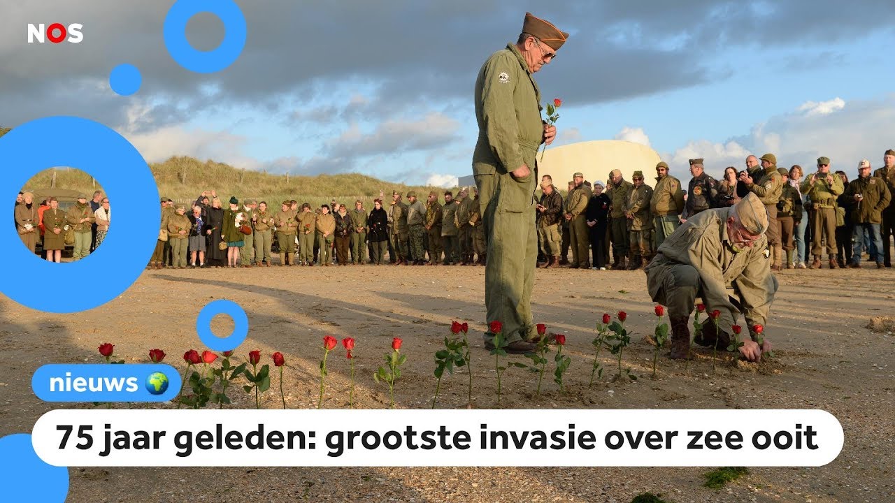 Grote herdenking van D-day, een beslissende dag in de Tweede Wereldoorlog