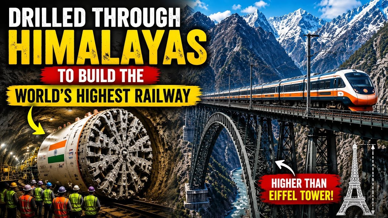 Inside India&rsquo;s Himalayan Railway Megaproject | World&rsquo;s Highest Railway Explained 🇮🇳