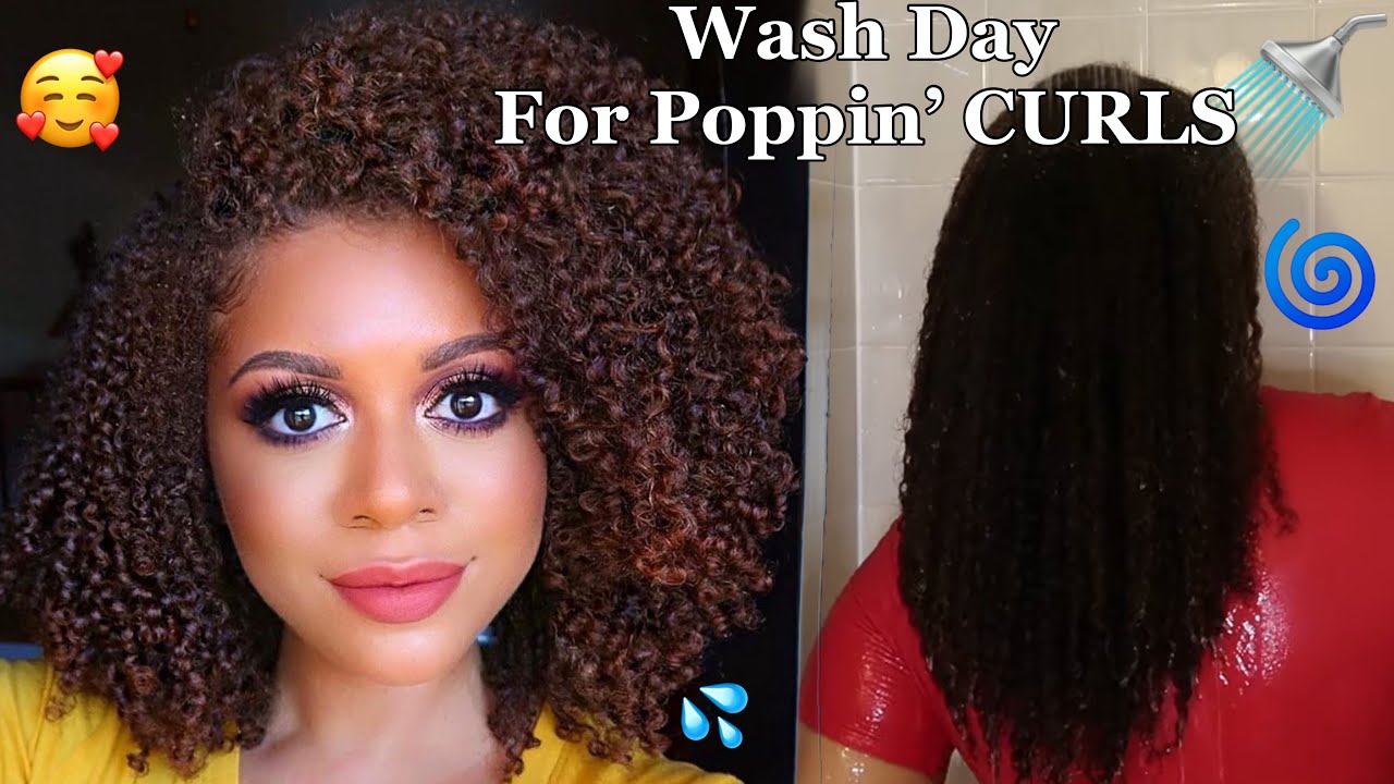 Super Moisturizing Wash Day For POPPIN' DEFINED CURLS + Wash Day To Get The BEST Wash N Go