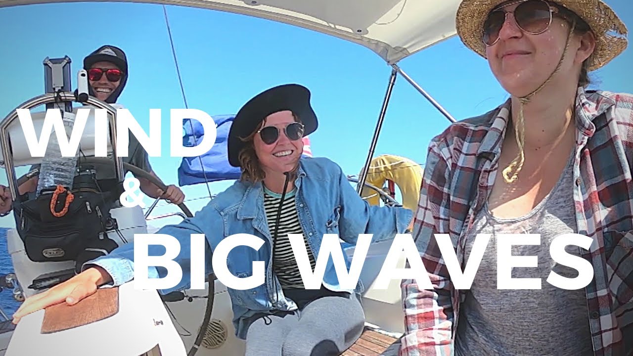 BIG WAVES & SEASICKNESS on our first GREEK ISLAND HOP | SAIL GREECE // Project Freewheel Ep. 23