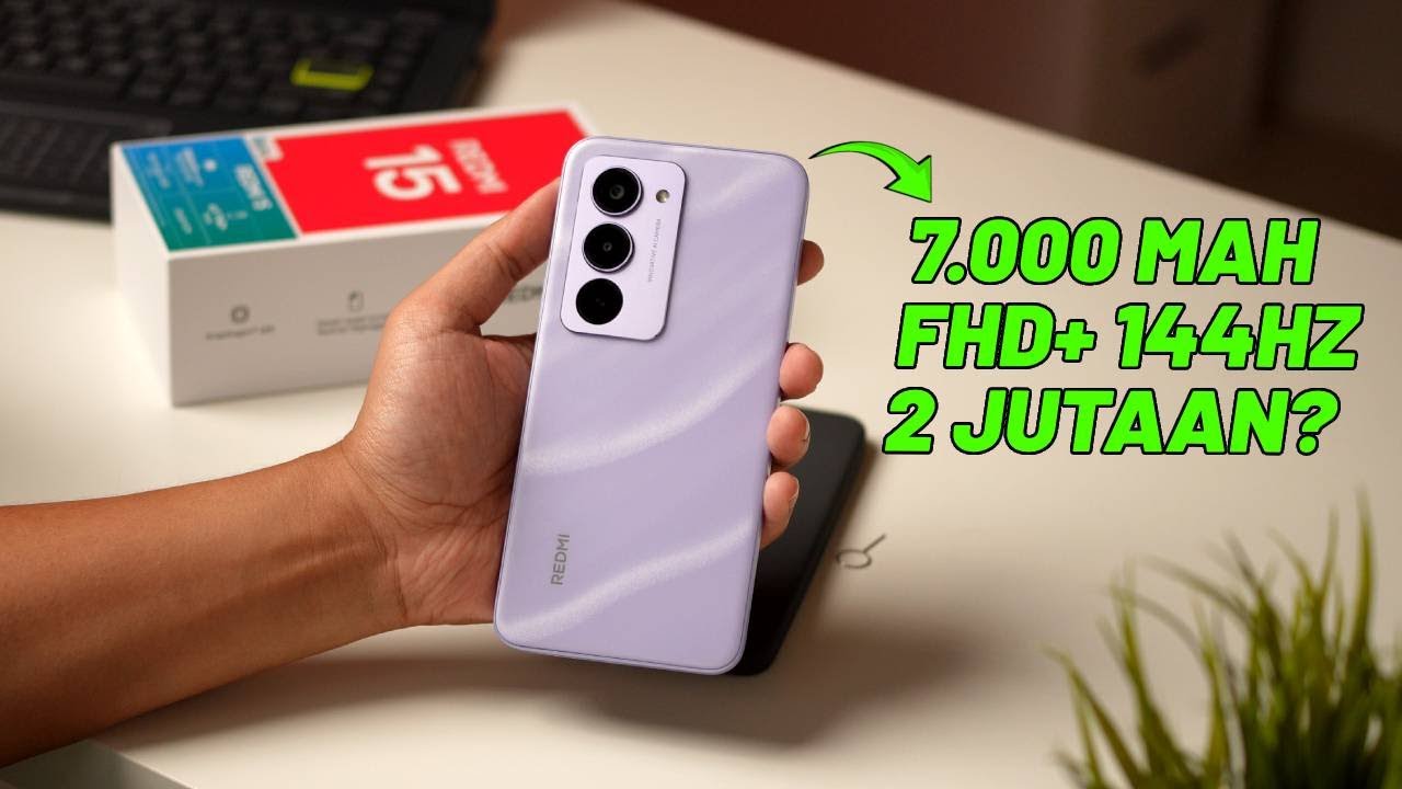 Baterai 7000 mAh! Unboxing Redmi 15, Test Kamera & Mobile Legend