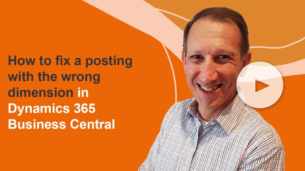 Business Central Tip: Correcting a Dimension Mistake Without Reposting