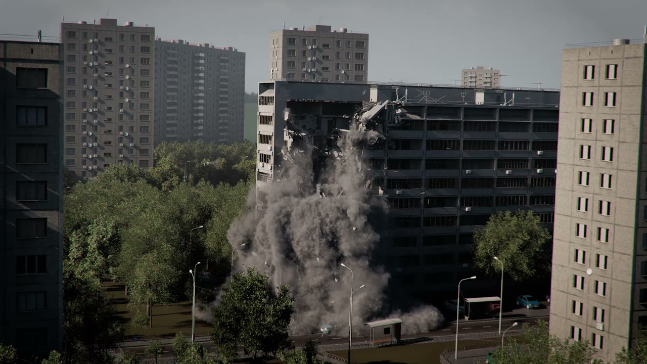 Houdini Building Destruction