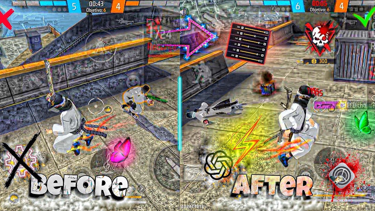 New Settings + Sensitivity + Gameplay⚙️👾iPhone 13 📲Free Fire Highlights 