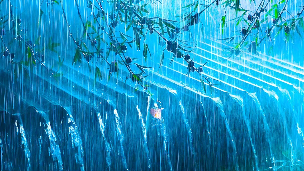 Midnight Rainstorm with Intense Thunder to Help You Sleep Well & Recharge After a Tiring Day at Work