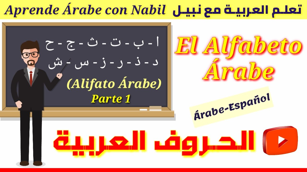 Aprender Árabe, "lección 1 parte 1", el Alfabeto Árabe (Alifato árabe), Letras árabes تعلم العربية