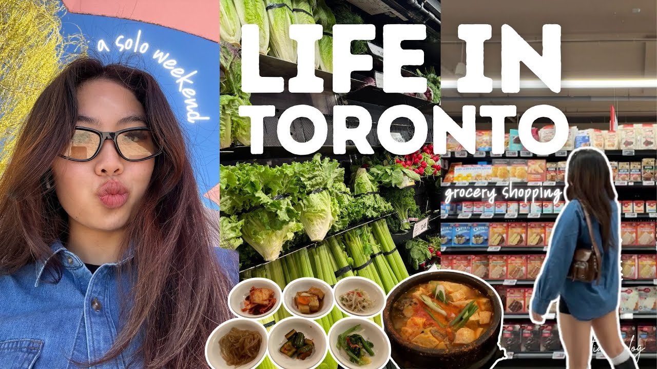 life in toronto (SOLO DIARIES)💫: productive weekend, st lawrence market, thrifting | letitia’s 2025