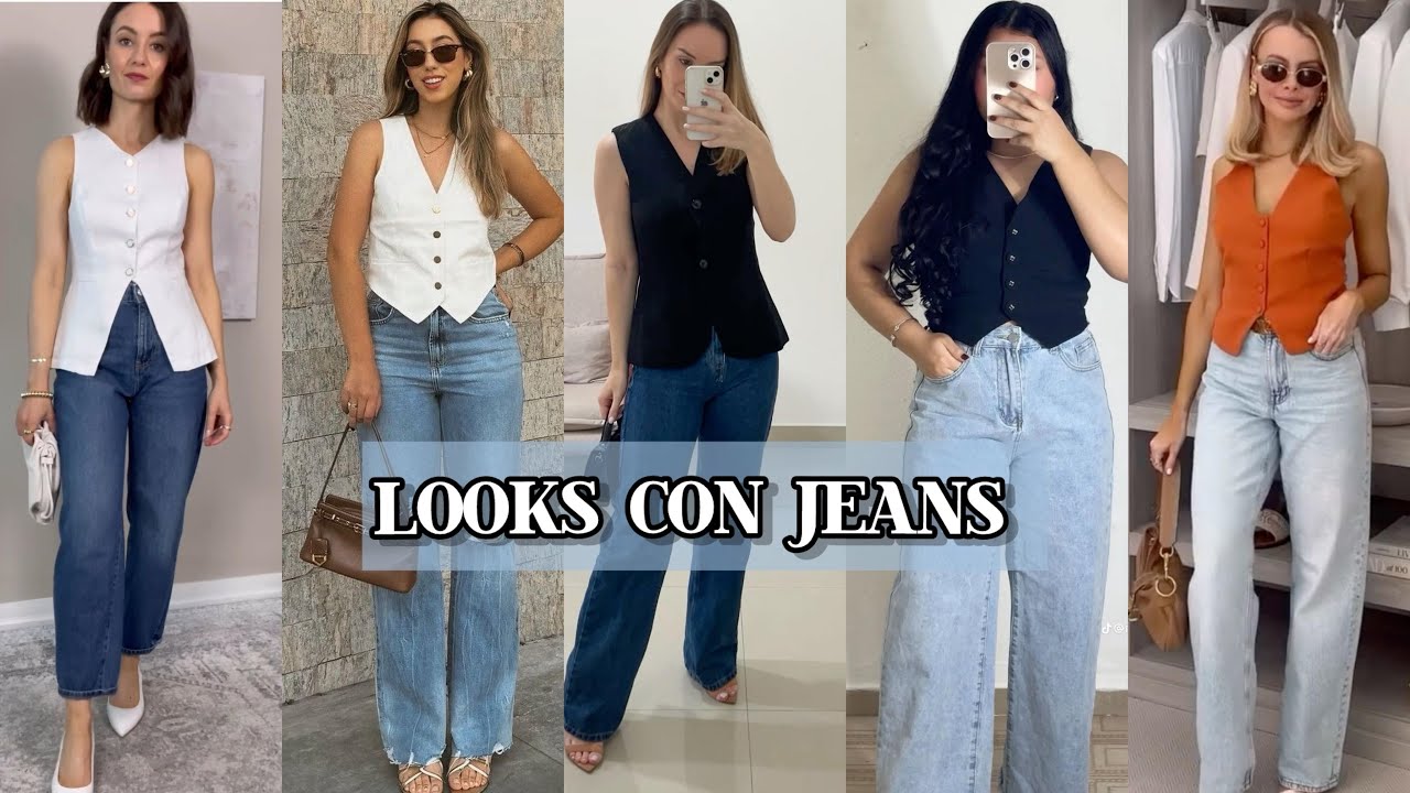 OUTFITS CON JEANS 2015 / LOOKS F&Aacute;CILES PARA COMBINAR PANTALONES DE MEZCLILLA EN TENDENCIA Y MODA