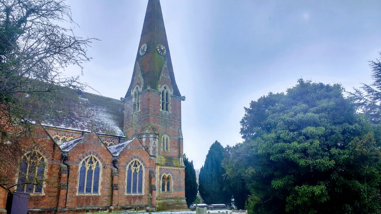 Bell ringing (Half Muffled) at Burgess Hill, W. Sussex - Grandsire Triples.