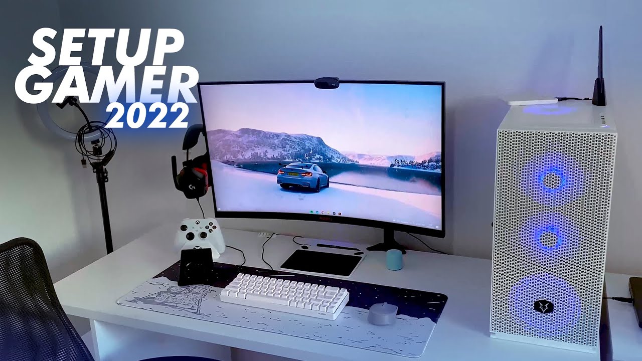 MEU SETUP GAMER BRANCO 2022