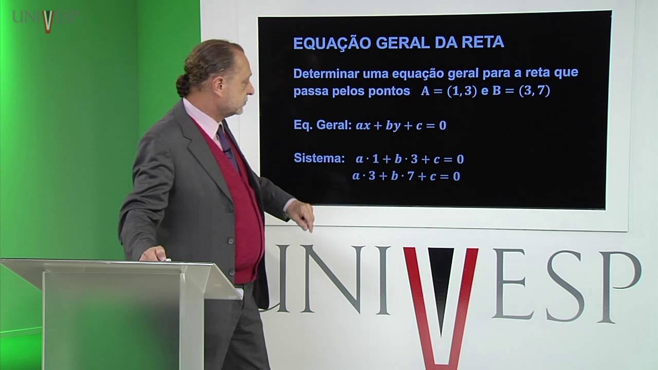Geometria Analítica - Aula 08 - Equação de reta - Parte 1