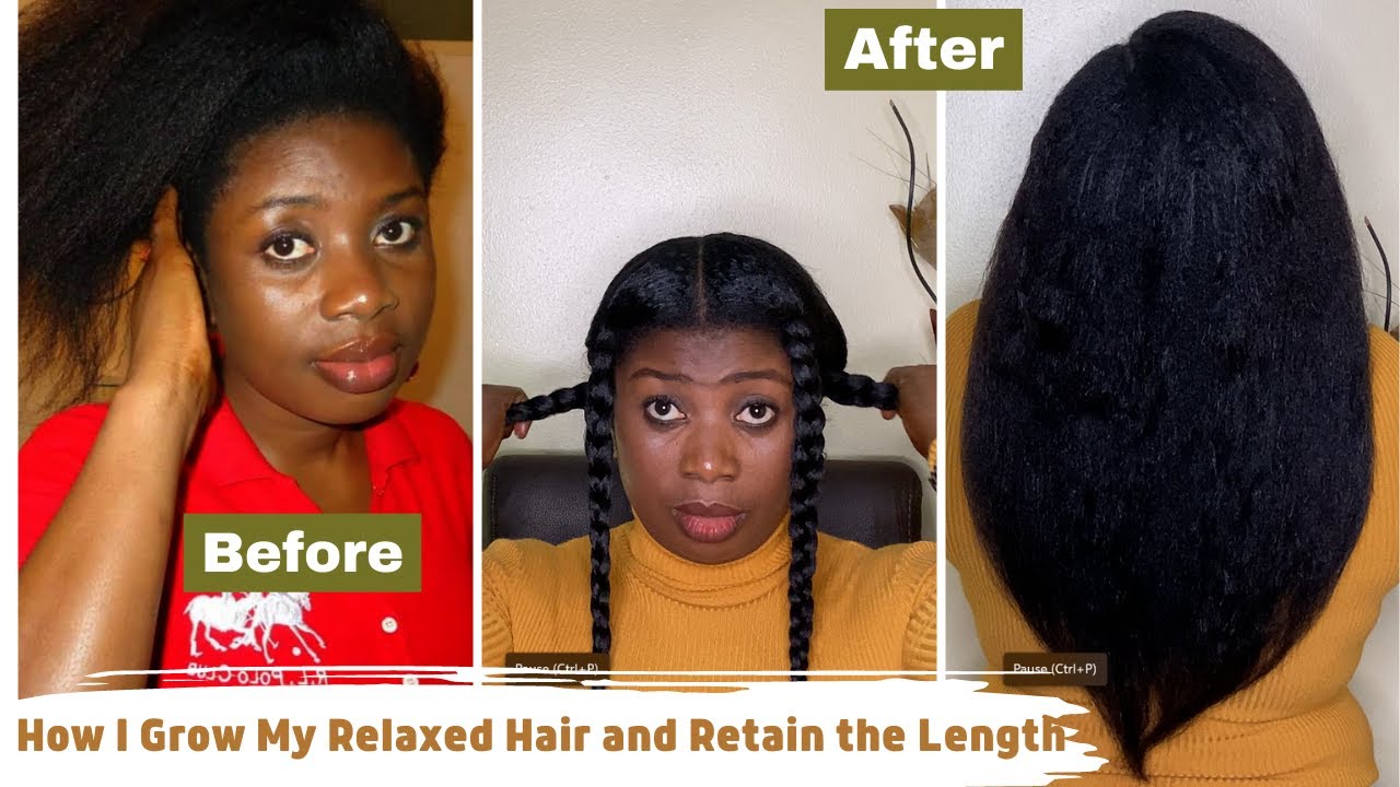 PART 1: How I Grow My Relaxed Hair & Retain the Length 