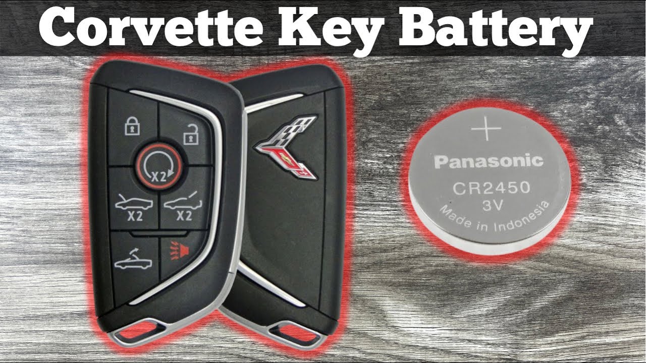 2020 - 2024 Chevy Corvette Remote Key Fob Battery Change - How To Remove & Replace C8 Key Batteries