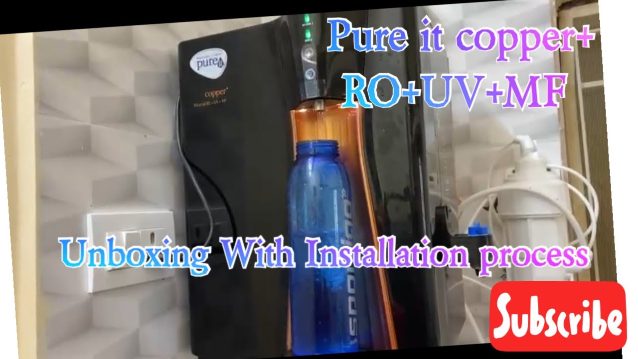pure it copper RO water purifier #unboxing #installation #pureit