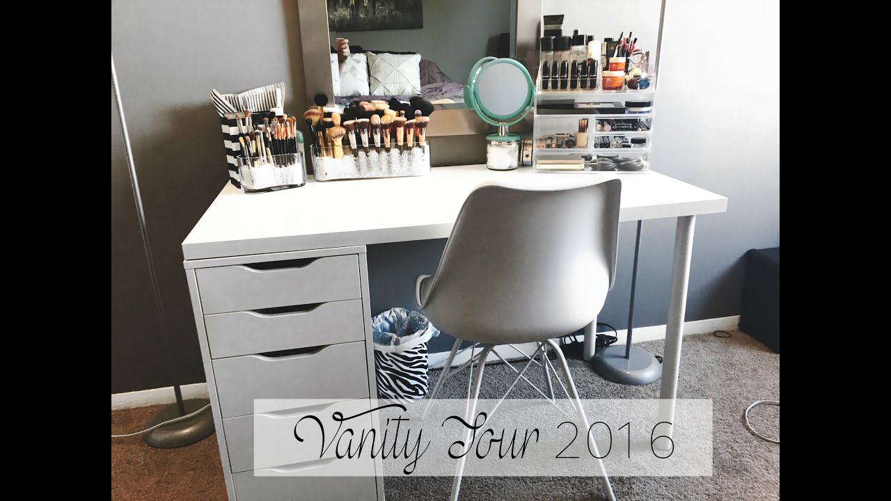 Updated Vanity Tour & Makeup Collection 2016 | It's Becky Ward