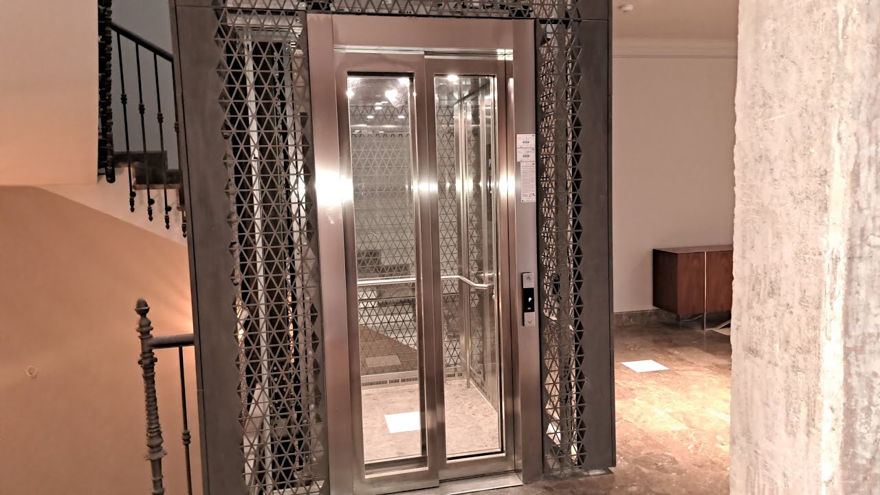 New 2019 Kone MonoSpace 700 MRL tr. lift in a interesting shaft @Strada Dumbrava Roșie 18, Bucharest