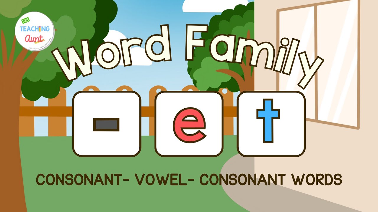 -ET Word Family | PRACTICE READING CVC WORDS |  Learn How To Read | Reading 3-Letter Words