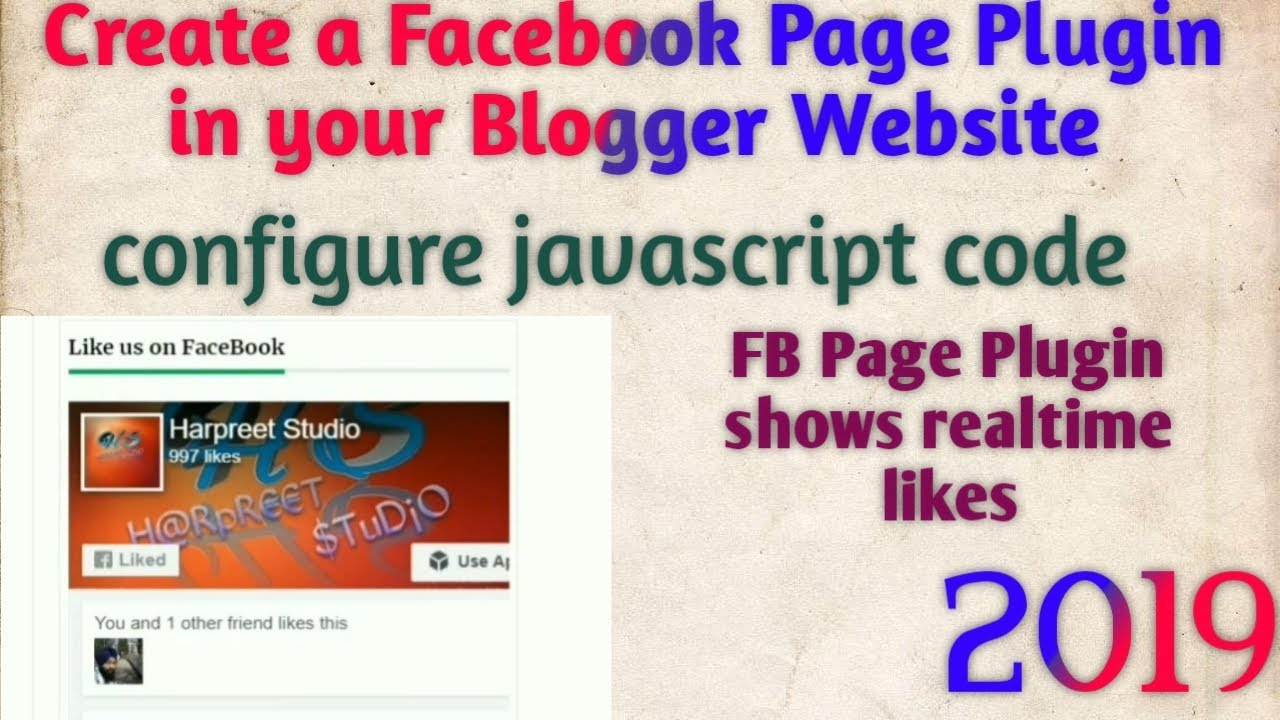 How to add facebook page plugin to blogger website | Hindi | English