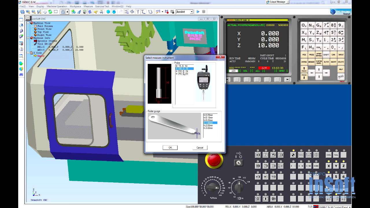 Configuración de cnc en un simulador