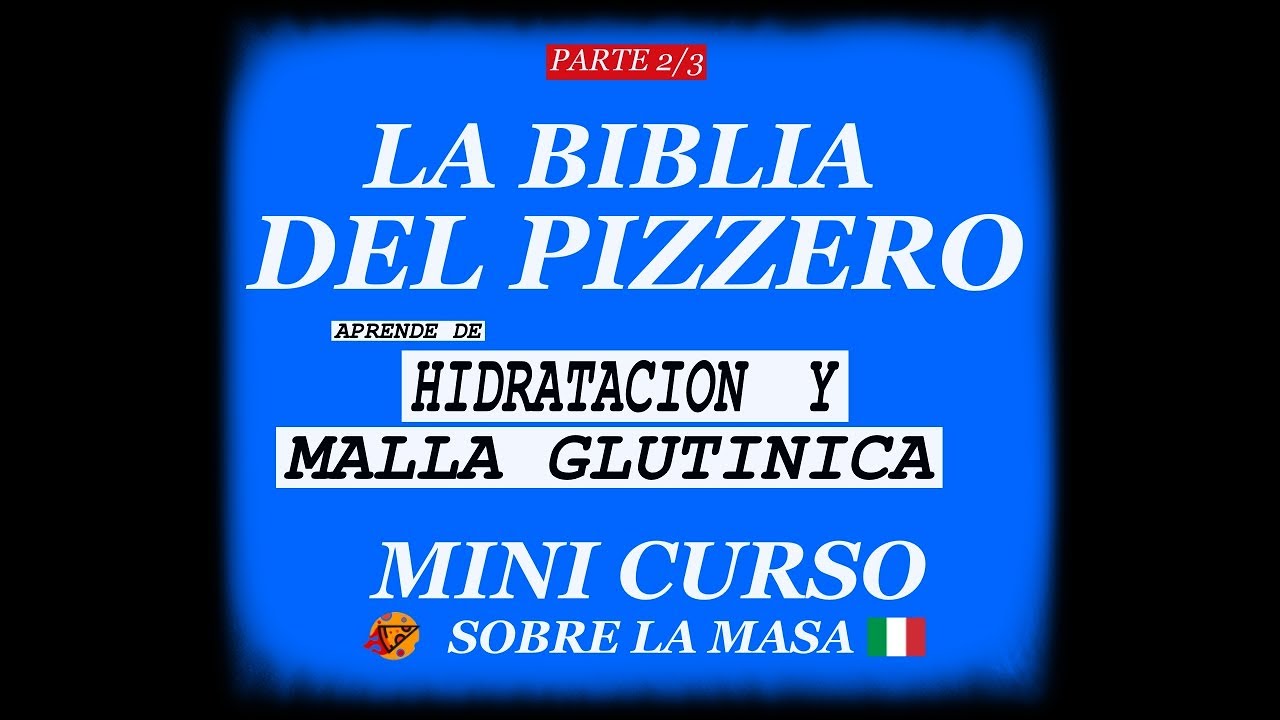 MASA DE PIZZA l HIDRATACION Y MALLA GLUTINICA l Todos los secretos. Manual practico del pizzero.