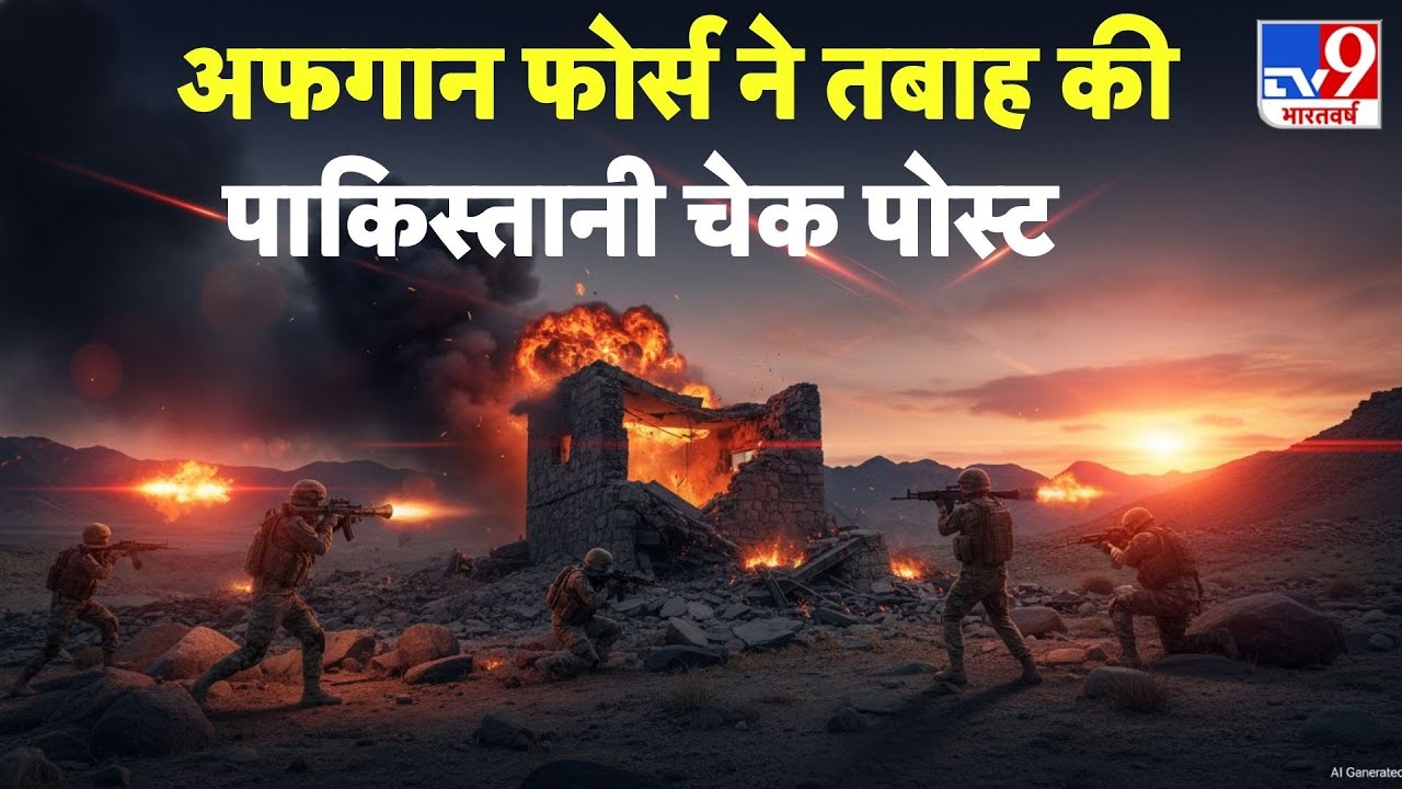 Pakistan-Afghanistan Tensions:अफगान फोर्स ने तबाह की पाकिस्तानी चेक पोस्ट-TV9 I Taliban I Munir