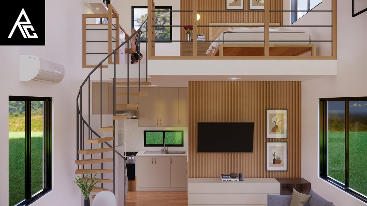 Fascinating Loft-Type Tiny House Design Idea (4x6 Meters Only)