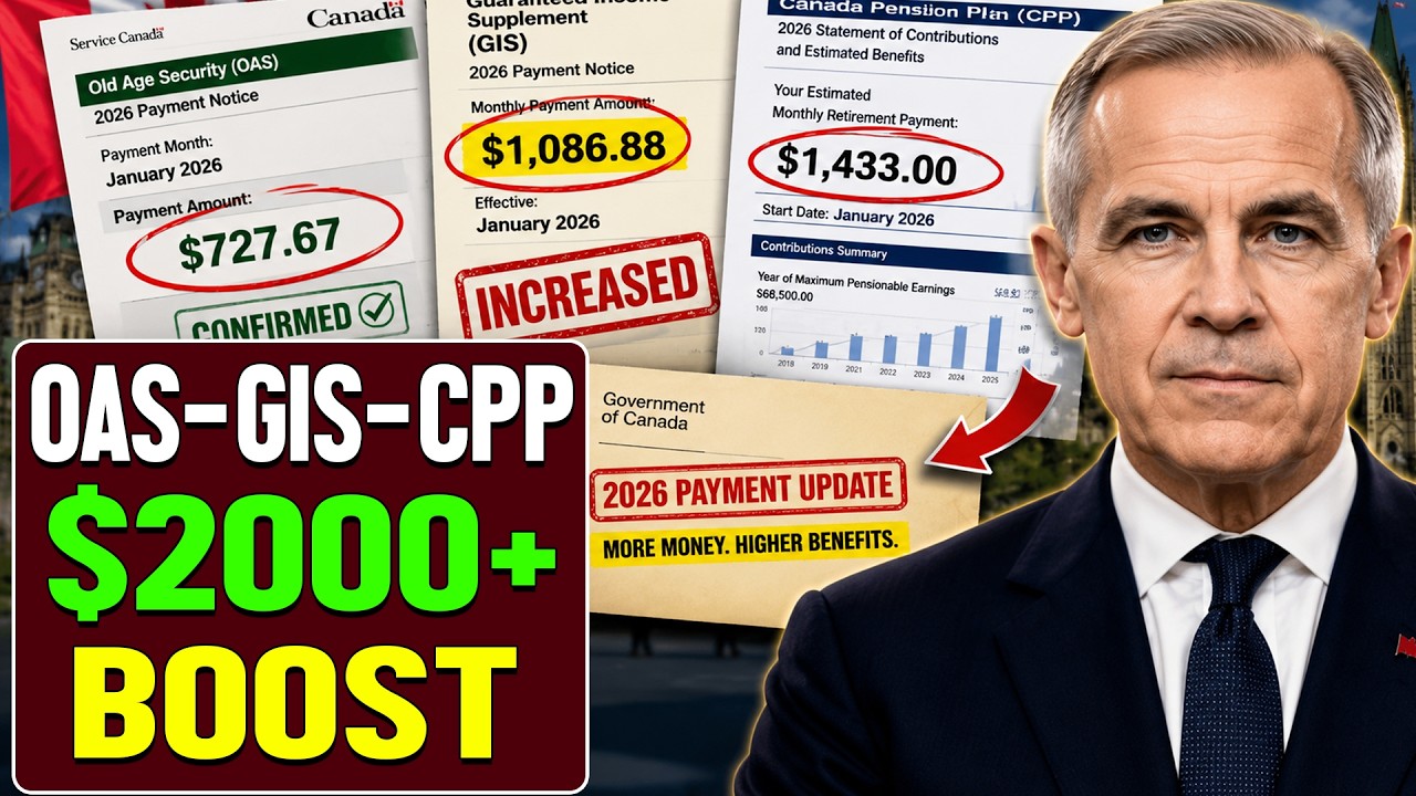 $2,000+ Extra 2026 OAS, GIS & CPP Payment Updates That Could Boost Your Income