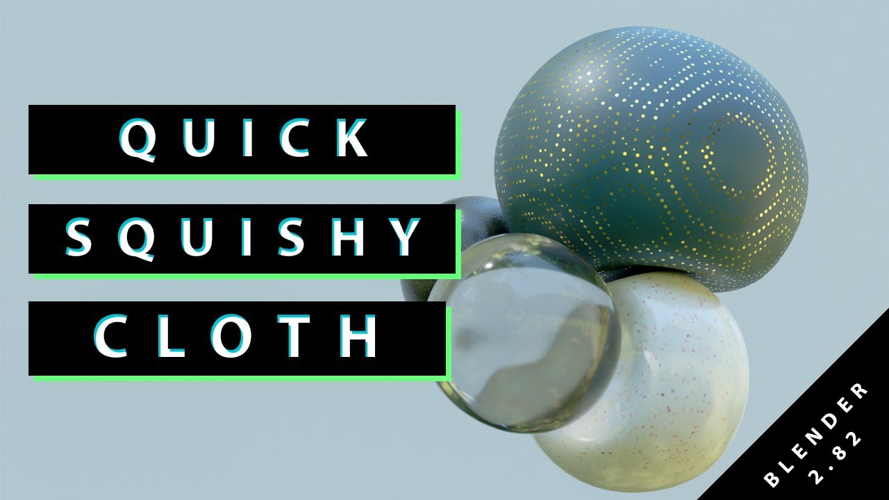 SQUISHY ANIMATION WITH CLOTH IN BLENDER 2.82!