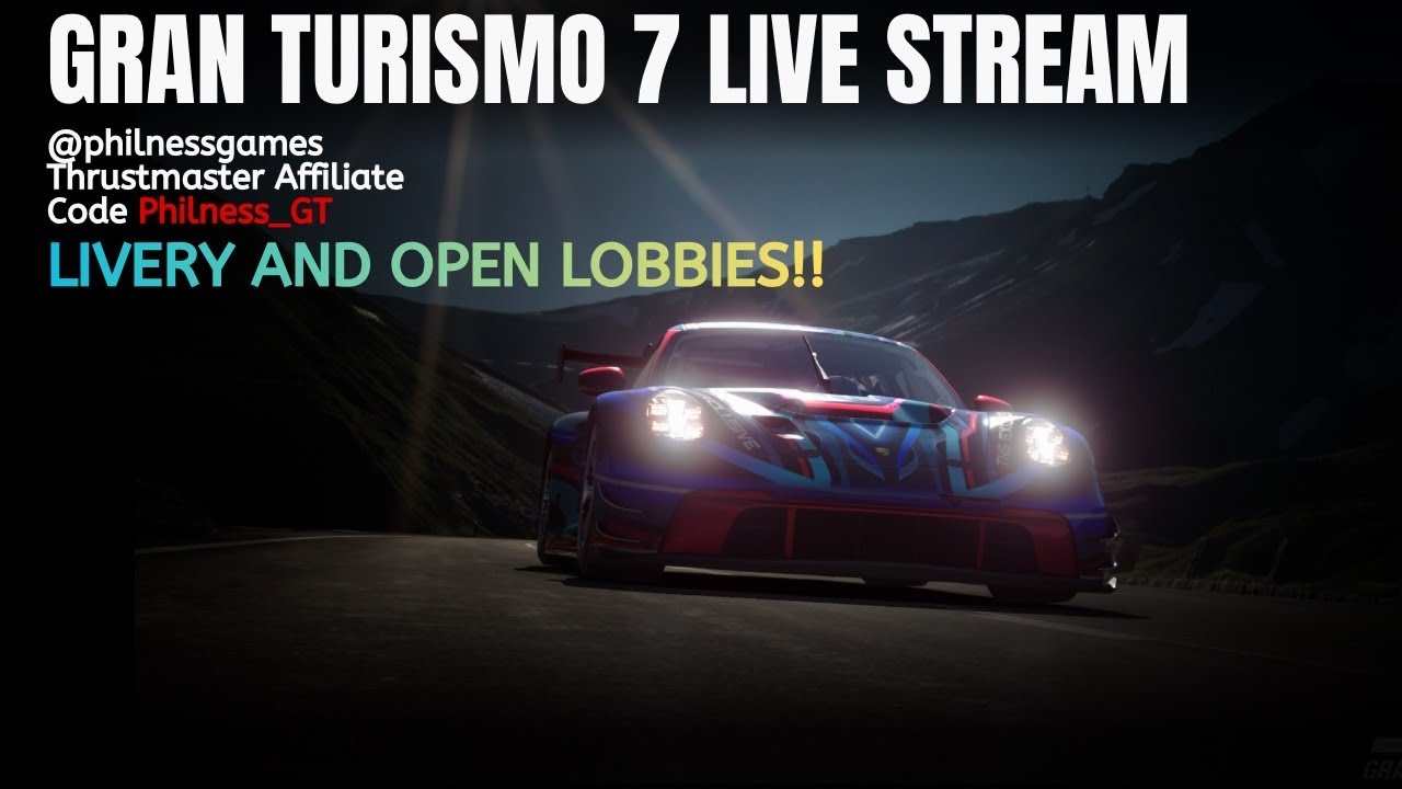 GT7 LIVE GUD NITE OPEN LOBBIES AND LIVERIES! Road to 1K subs! #GT7 #T598 #notsponsored