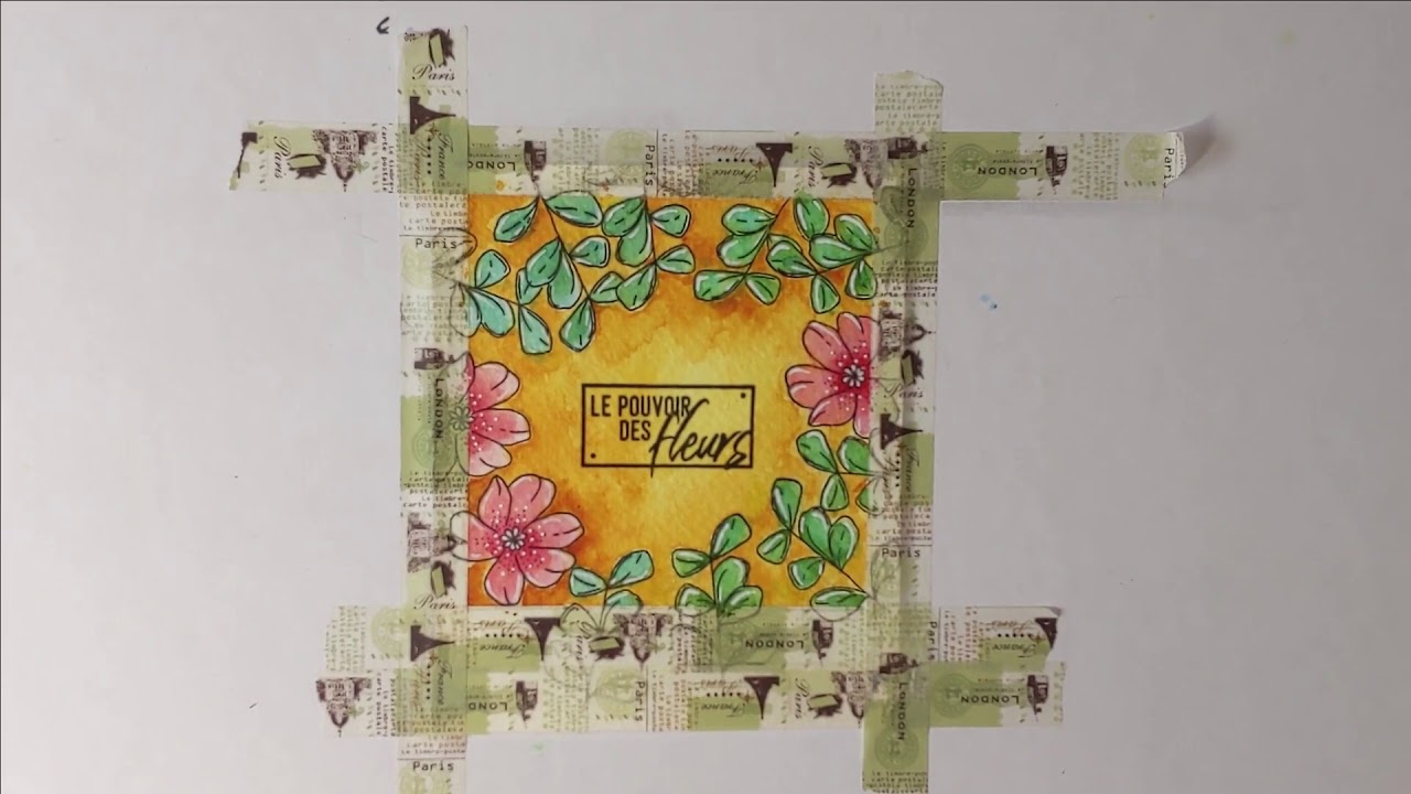Mini-album avec des polas à l'aquarelle