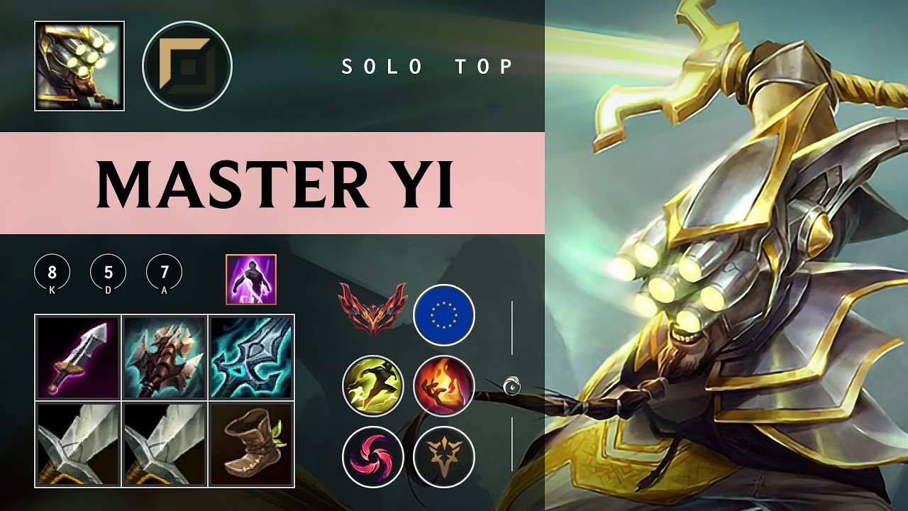 Master Yi Top vs Pantheon - EUW Grandmaster Patch 26.03