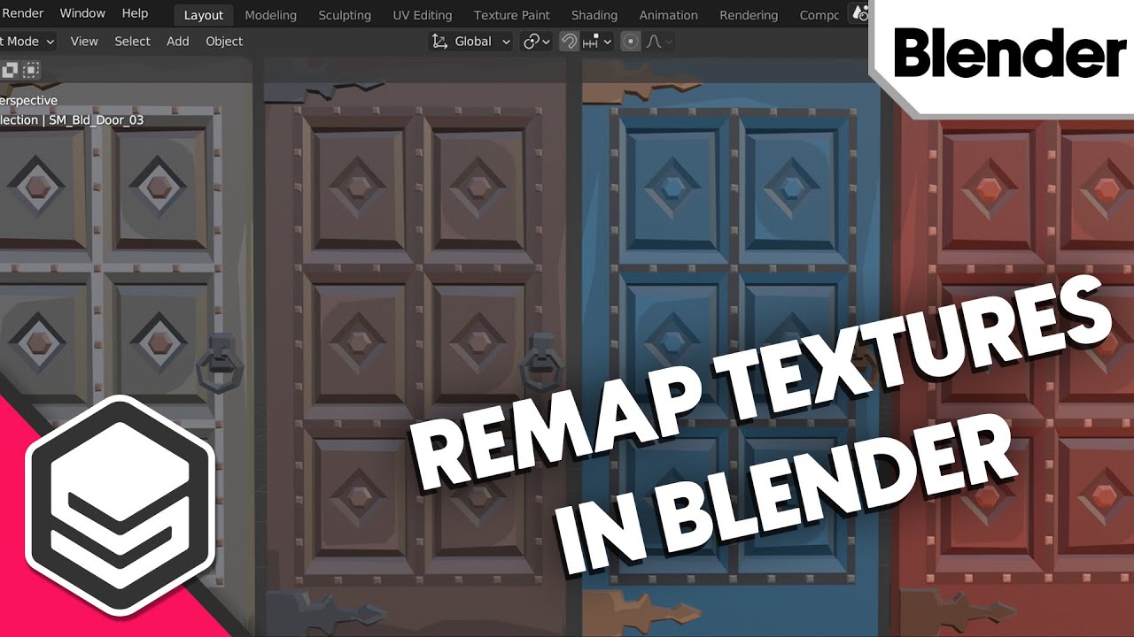 Как переназначить текстуры в Blender (урок) от 