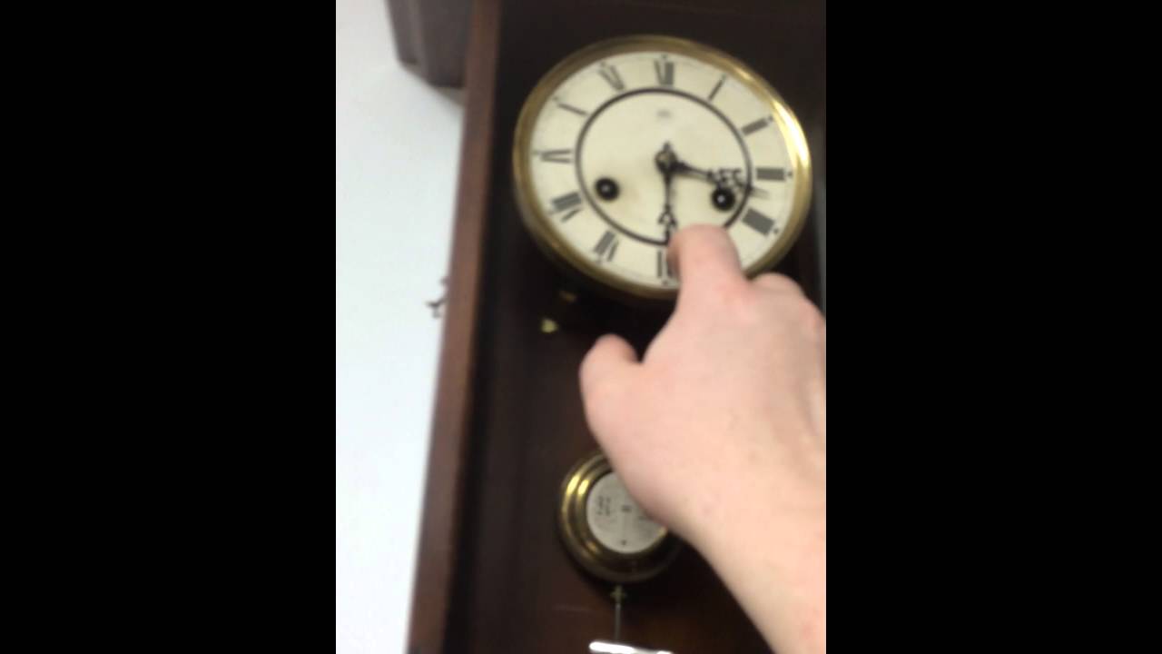 Junghans eagle wall gong clock