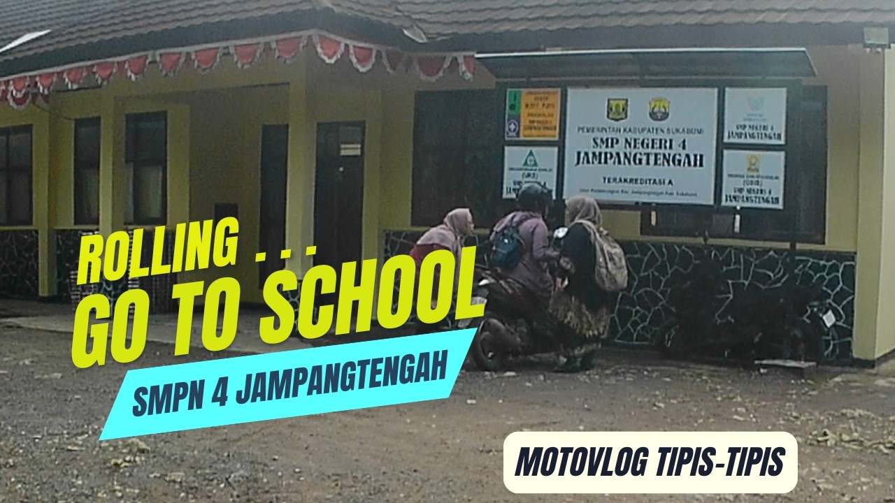 Rolling Go to school ‼️| SMPN 4 Jampangtengah Indah Perjalanan | MotoVlog | Akaso V50 X