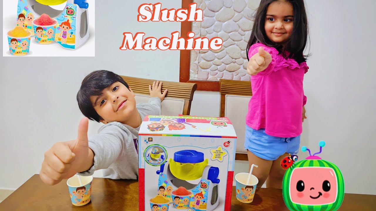 Slush Machine 🤩 Let’s make slushie with Affan and Ariana!! 💕 Slush Making!!