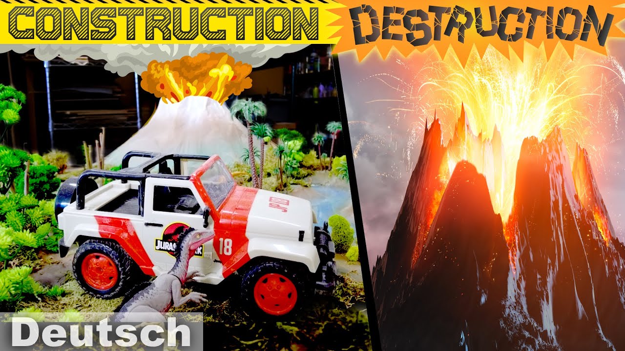 Elefantenzahnpasta ERUPTION zerstört Isla Nublar! | JURASSIC WORLDS AUFBAU UND ZERSTÖRUNG