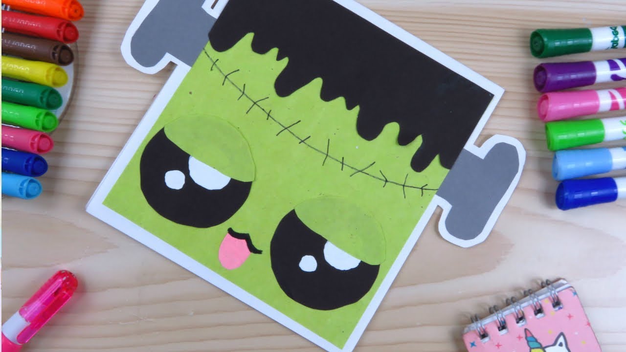 CARTA POP UP FRANKENSTEIN ♥ DIA DE MUERTOS HALLOWEEN ♥ YUMIKU